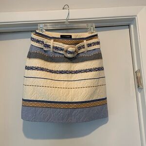 Gorgeous Multicolored quilted skirt with matching belt